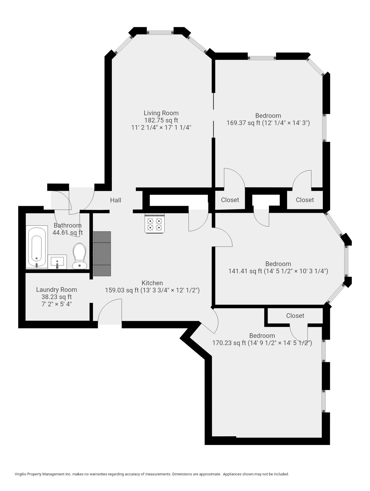 3 Bedroom Pleasant St., Holyoke Virgilio Property Management